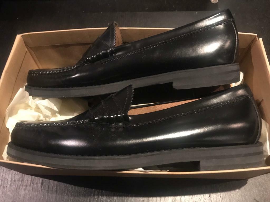 weejuns larson penny loafers black leather